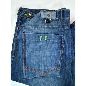 Vtg Y2K Russo Jean Shorts Bermuda Baggy Men 38 Skater Underground Denim Hip Hop